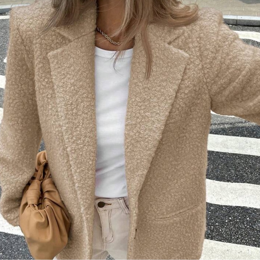 Tan Teddy Jacket - Picture 3 of 5